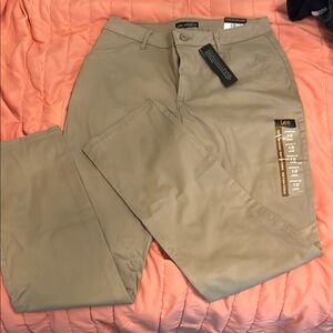 Lee Women's Relaxed Fit All Day Straight Leg Pant Flax 10 Long US